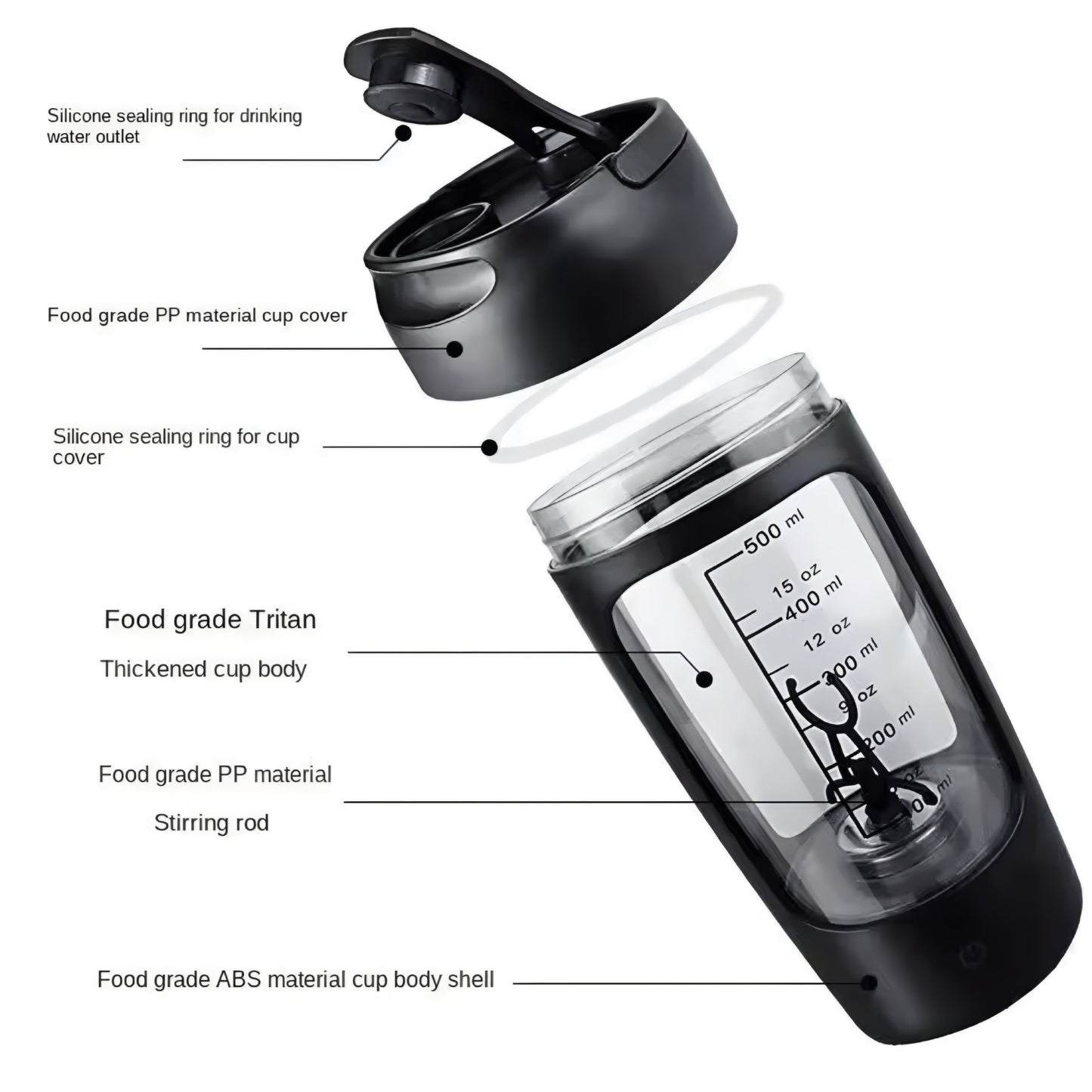 Automatic Shaker Mixer 650ML